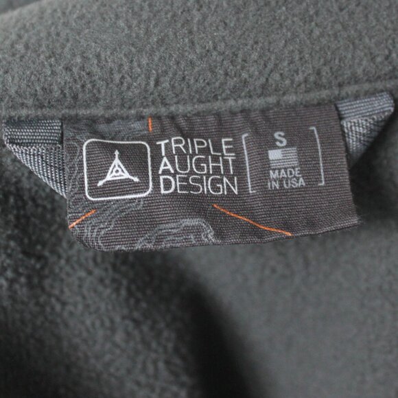 Triple Aught Design Grey Fleece Zip-Up Utility Jacket with Pockets Small - Picture 7 of 7